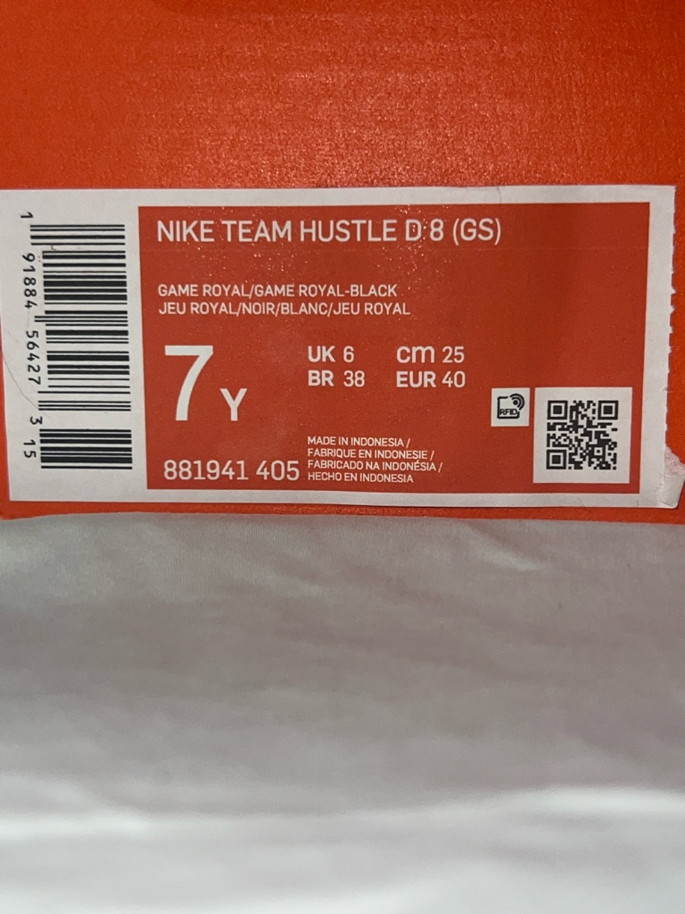 Nike Team Hustle D 8 (GS) - Game Royal / Black